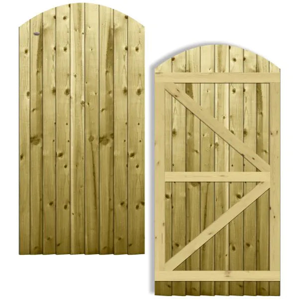 Feather Edge Fully Frames Arch Top Gate