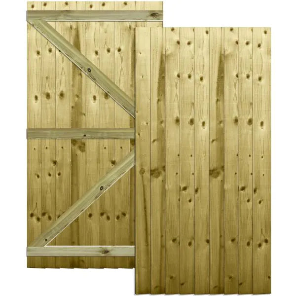 Feather Edge Semi Braced Flat Top Gate