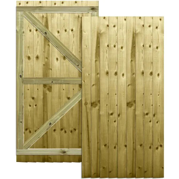 Feather Edge Fully Framed Flat Top Gate