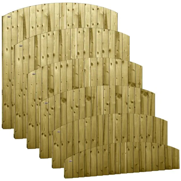 Dome Top Feather Edge Fully Framed Panel