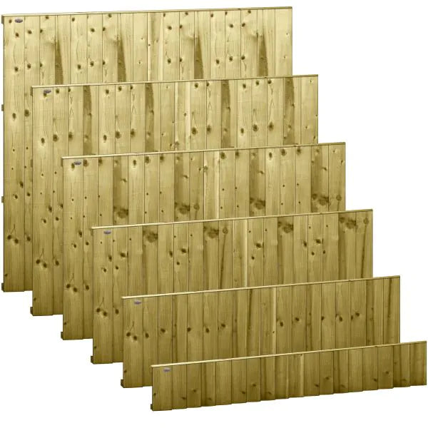 Feather Edge Semi Braced Panel